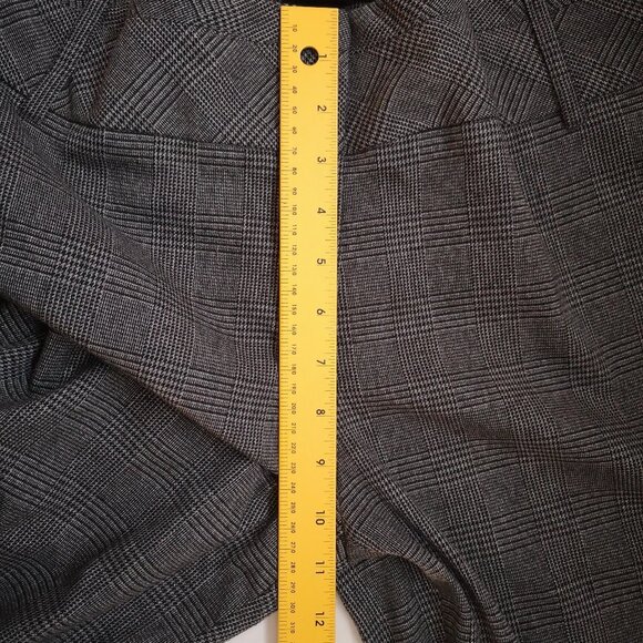 George Ladies Size Black & Grey Plaid Slight Flare Leg Dress Pants - Picture 7 of 7